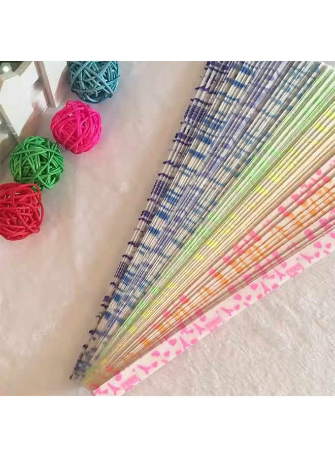 واي جيه شرائط ورق نجمة من الأوريغامي المضيء، توهج في الظلام، حرف يدوية مصنوعة يدويا، ورق أوريغامي لاكي ستار، نمط على شكل قلب للأطفال مستلزمات حفلات ألعاب، أنشطة، هدايا، زينة (210 ورقة) - Image 4